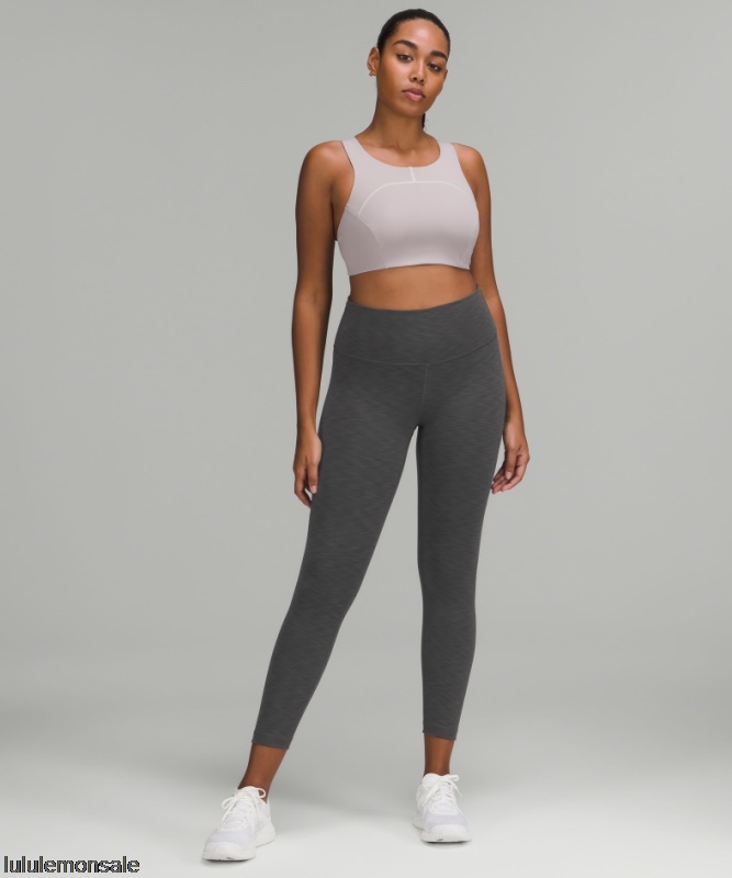 Lululemon Damen DELULU072 | Wunder Train Hochhaushose 25 Graphitgrau Meliert